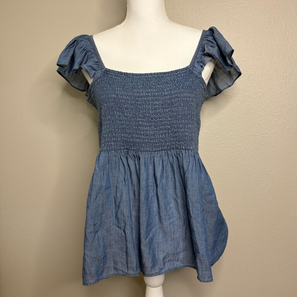 NWT Loft Ruffle Sleeve Top